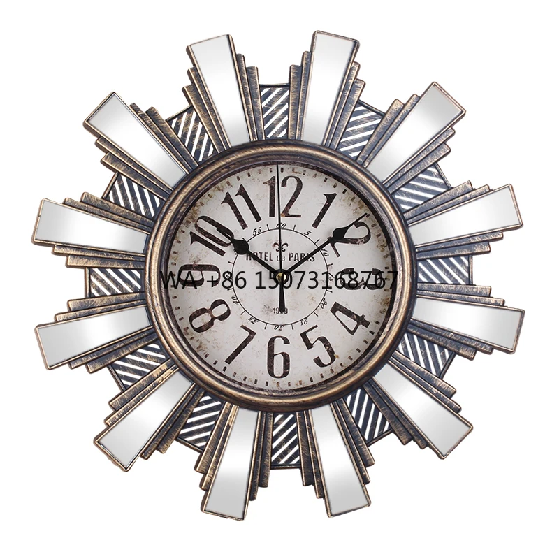 

Chinese Cheap American Creative Hanging Clock Fashion Art Living Room Hanging Clock