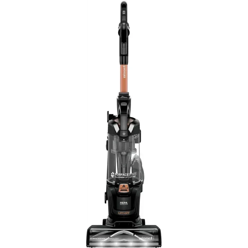 QWABISSELLS SurfaceSense Allergen Lift-Off Pet Upright Vacuum,with Tangle-Free Multi-Surface Brush Roll,LED Headlights,& Lift