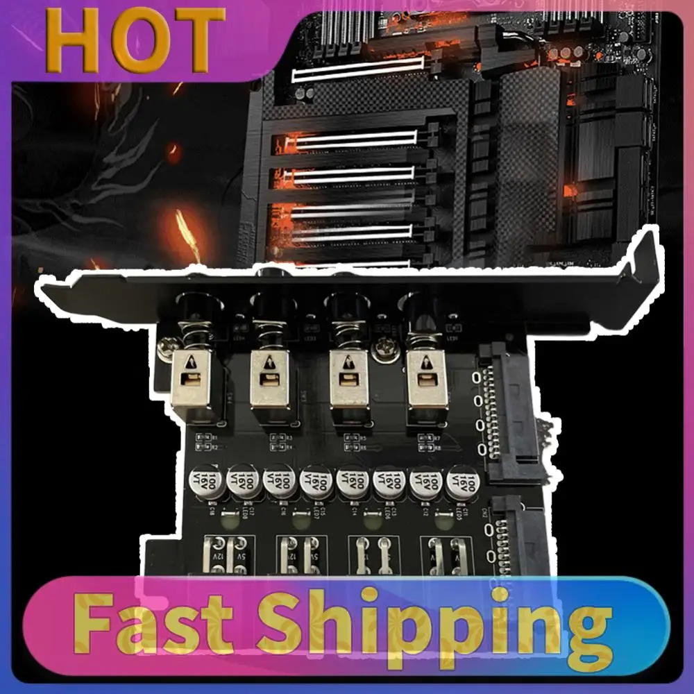 

Power Expansion Card Dual Channel Power Saving Controller 4 Bit Hard Drive PCI Expansion Card with SATA Cable PCI Expansion Card