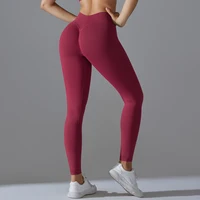 Mallas de Yoga sin costuras para gimnasio, pantalones de Yoga para mujer, mallas sexis de cintura alta para levantamiento de glúteos, ropa deportiva para correr y ciclismo