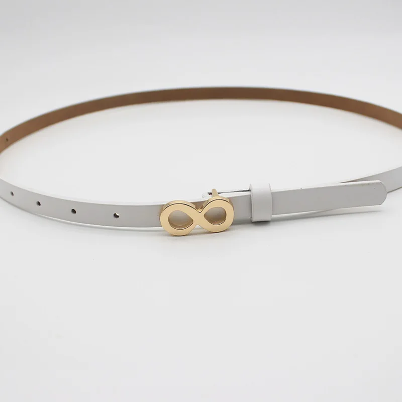 Женский пояс для брюк, украшение для платья, кожаный тонкий ремень для женщин, поясной ремень с металлической пряжкой