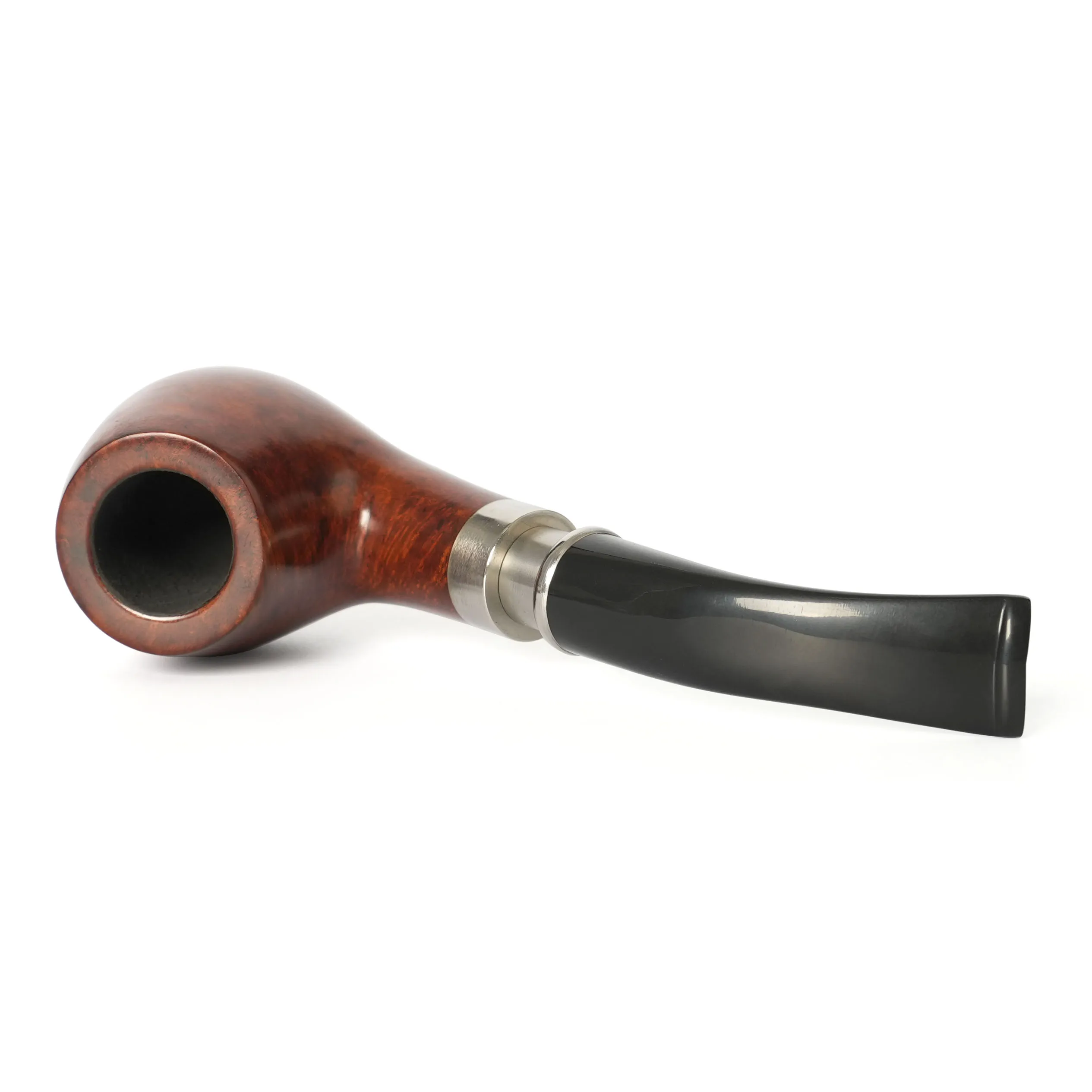 Handmade briar tobacco pipe with handmade decorative ring 9mm filter channel Father\'s Day gift with cleaning accessories