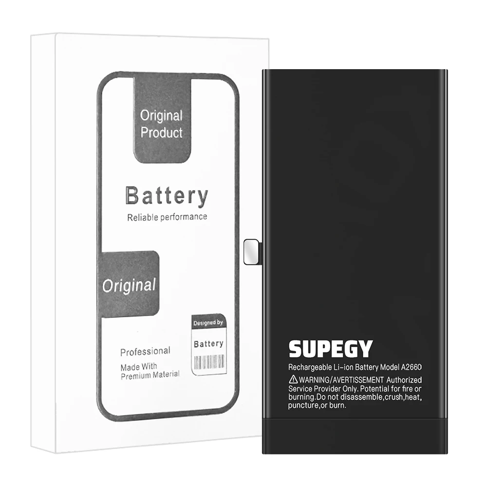 2026 YEARS SUPEGY High Capacity 100% New Battery for Iphone 13 Mini 13Mini 2580mah Phone Battery+Free Tools