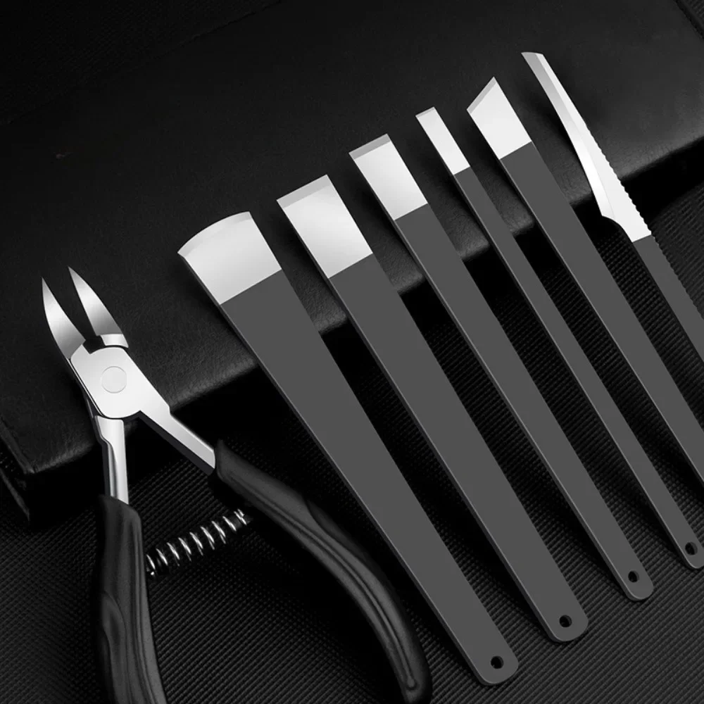 3/4/6PCS Pedicure Knife Stainless Steel Pedicure Tool Cuticle Nipper Professional Callu Nail Trimming Tools Multifunctional Care
