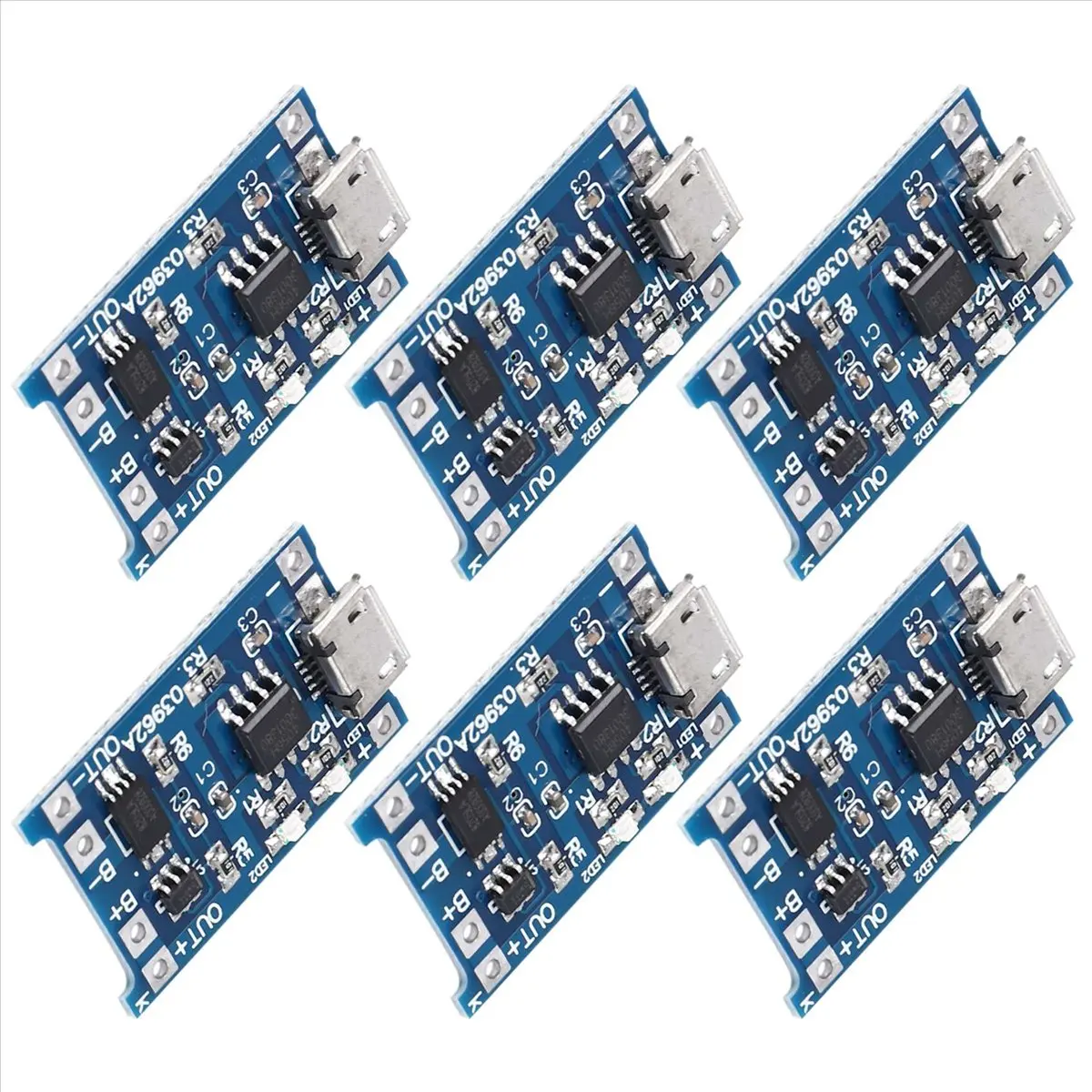 【~ New B11B】6PCS for Charging Module with Battery Protection 18650 5V Micro-USB 1A Charge Board for 18650