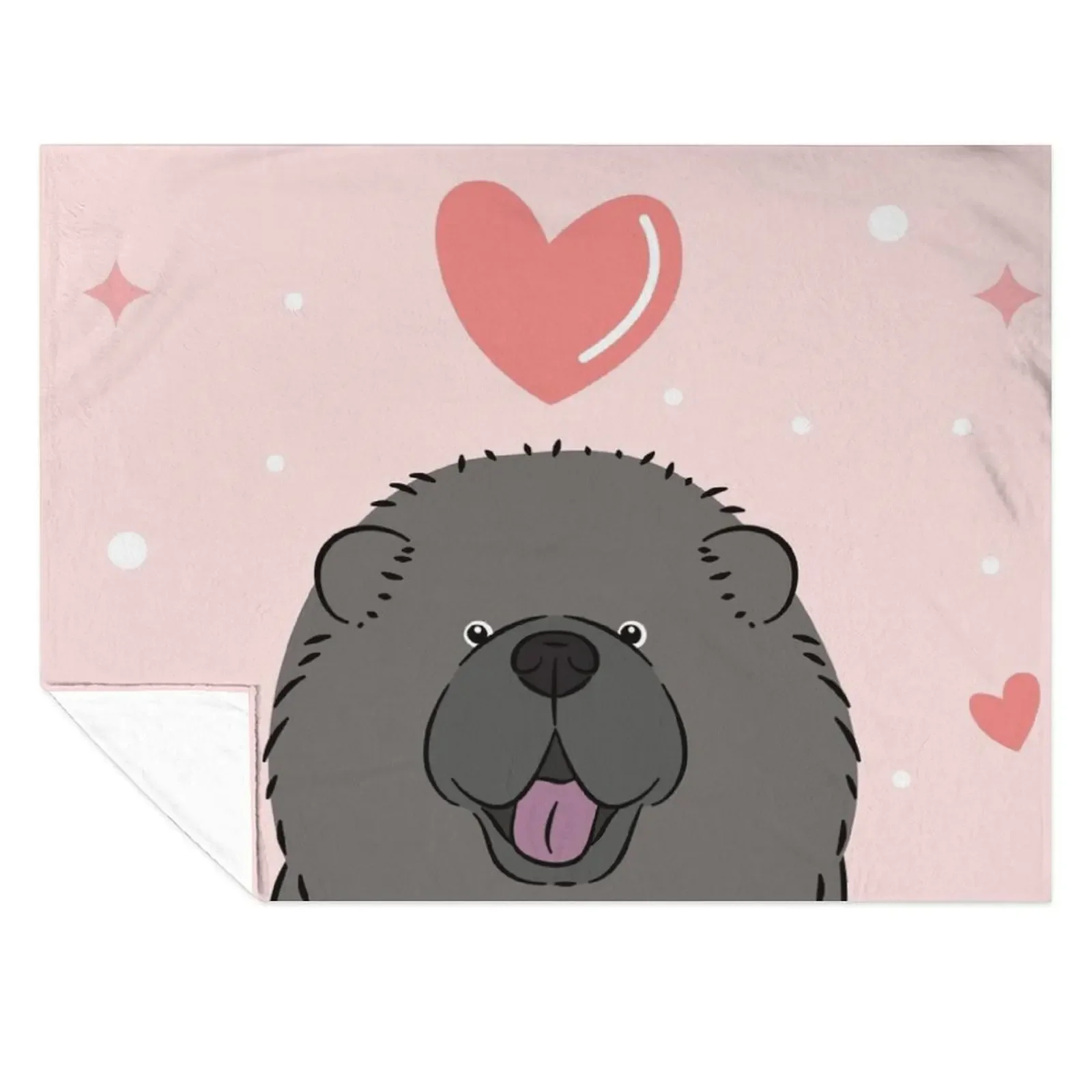 

Love Black Chow Chow Throw Blanket Large blankets ands Giant Sofa Sofas Blankets