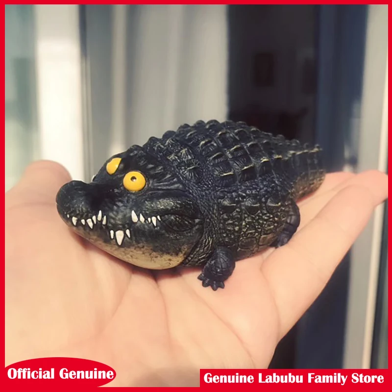 

Genuine Model Ornaments Jurassic Cute Animal Ornaments Nile Crocodile Resin Model Desktop Decorative Birthday Xmas Gift