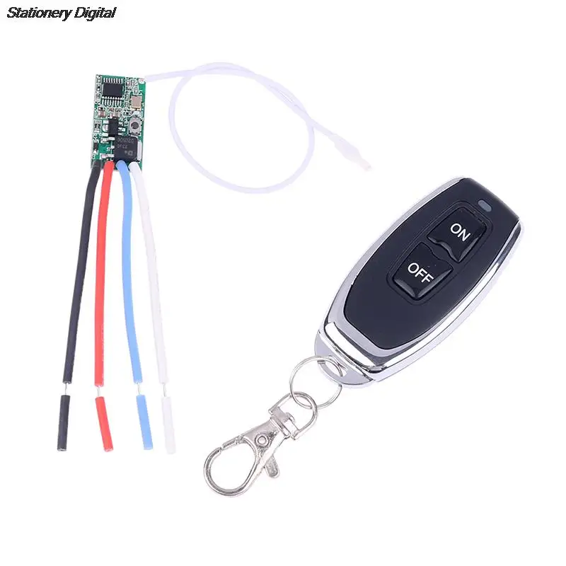 Mini Relay Wireless RF Remote Control Switch DIY 433mhz DC 3.6V 5V 9V 12V 24V 1CH LED Lamp Controller Micro Receiver Transmitter