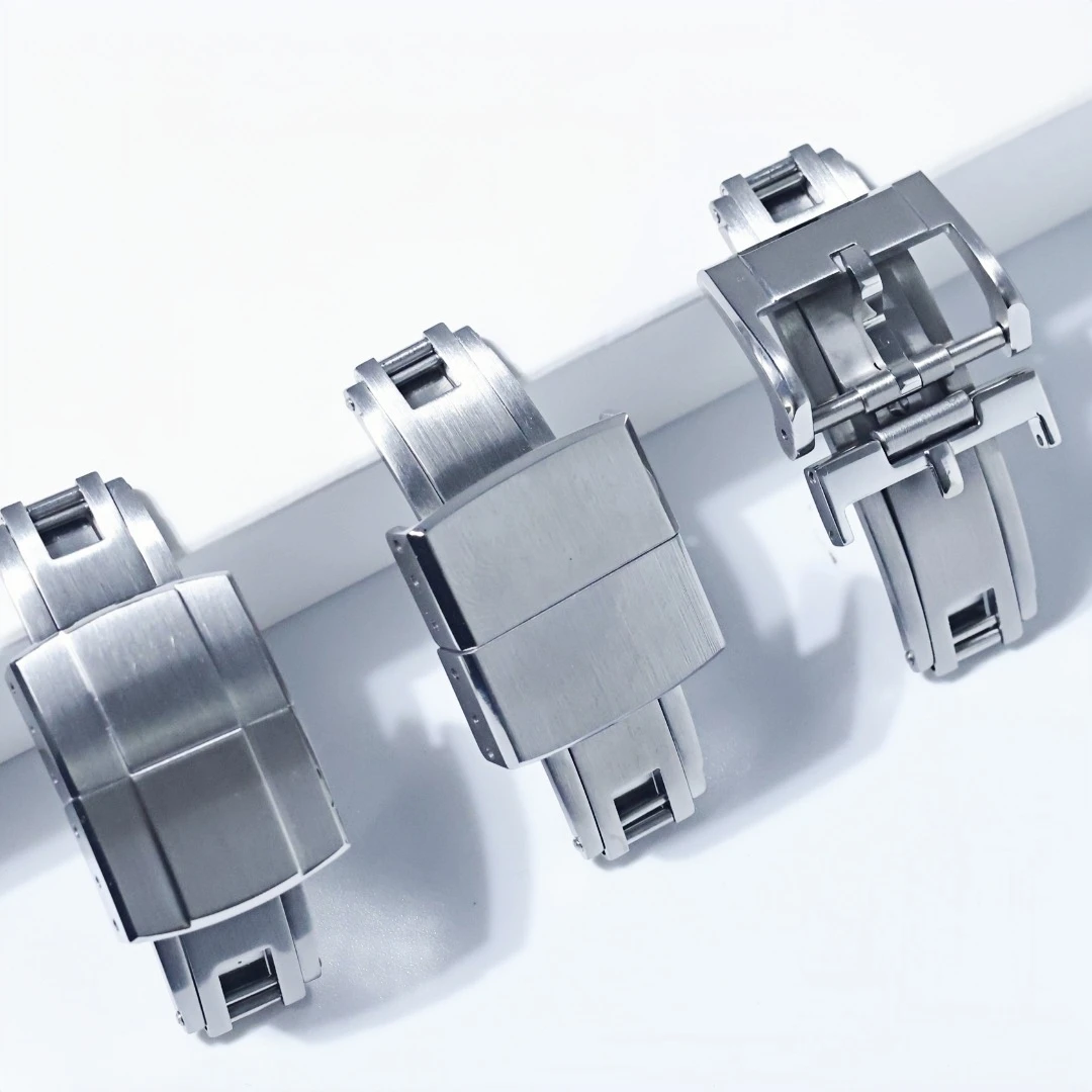 16mm 배포 시계 걸쇠 오메가 롤렉스 시계에 딱 맞습니다. 316L 스테인레스 스틸 접이식 버클 설치가 용이함