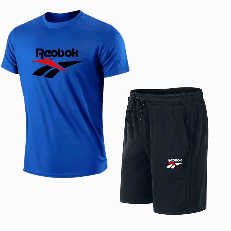 Summer Men's T-shirt Sets Funny Letter Print Short Sleeve Tees +Shorts 2 Piece Outdoor Running Tracksuits Fashion Casual Outfit view 5