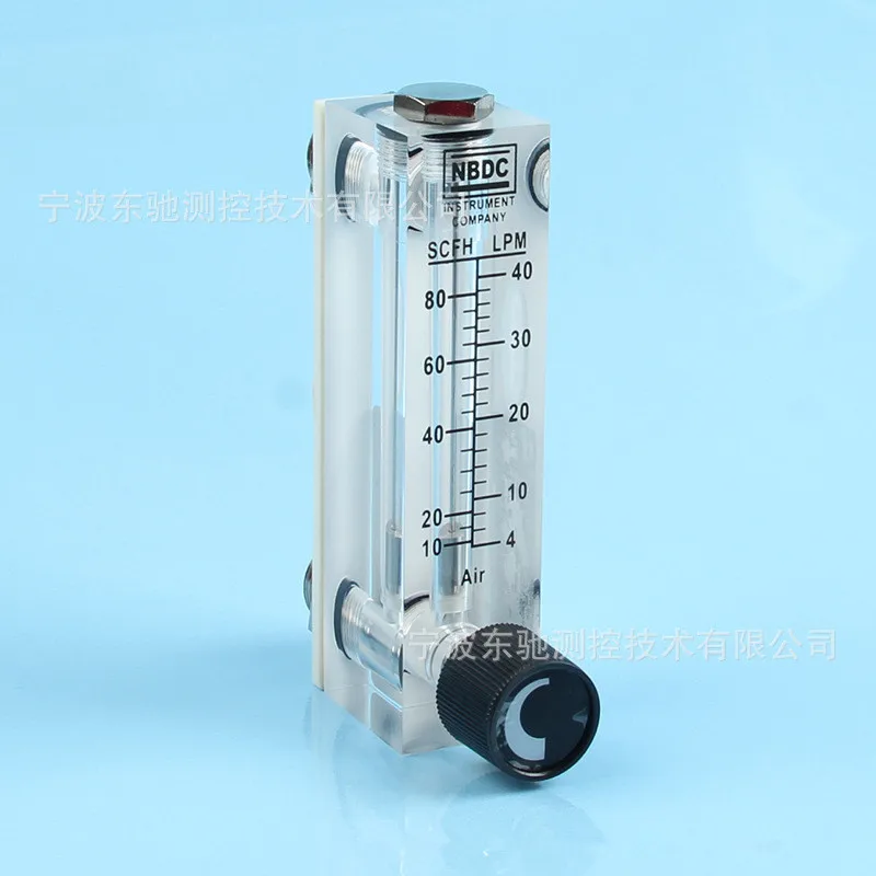 Panel flowmeter, -LZT-08A08M-V gas flow meter, 4-40LPM water treatment flow meter - air