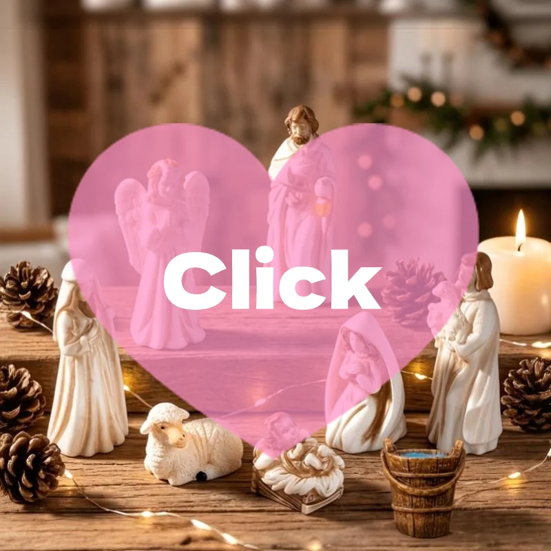 8pcs Christmas Resin Saints Mary  Baby  Angel Sheep Statues Desktop Micro Landscape Resin Small Ornaments