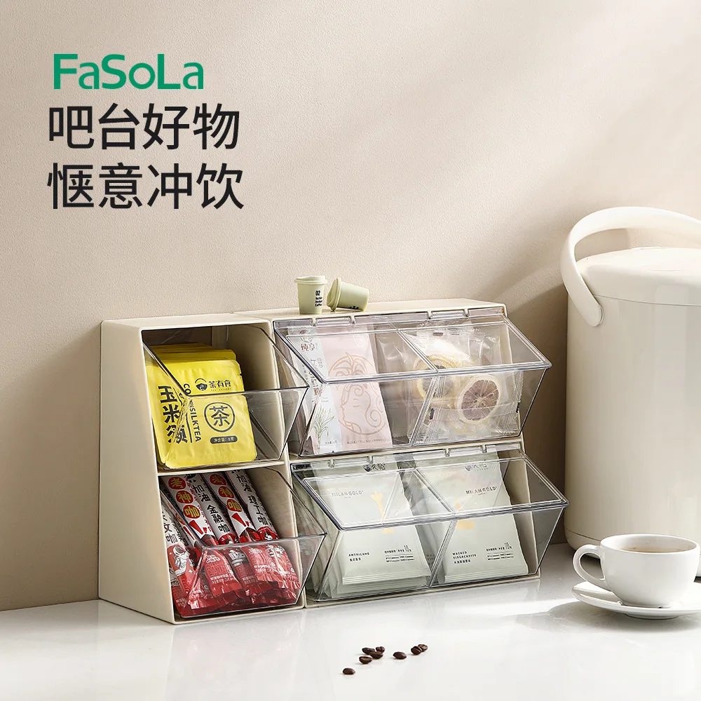 

Tea bag storage box Office desktop instant bag capsule coffee storage rack Tea storage box