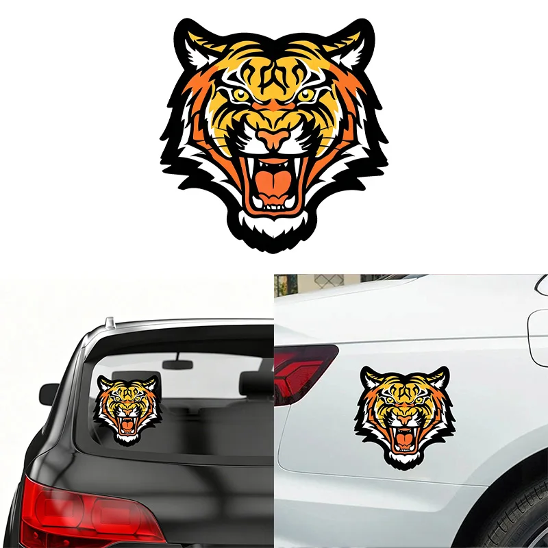 Roaring Tiger Vinyl Car Stickers, Wildlife Stickers, Used for Car, Motorcycle, Helmet, Laptop Decoration