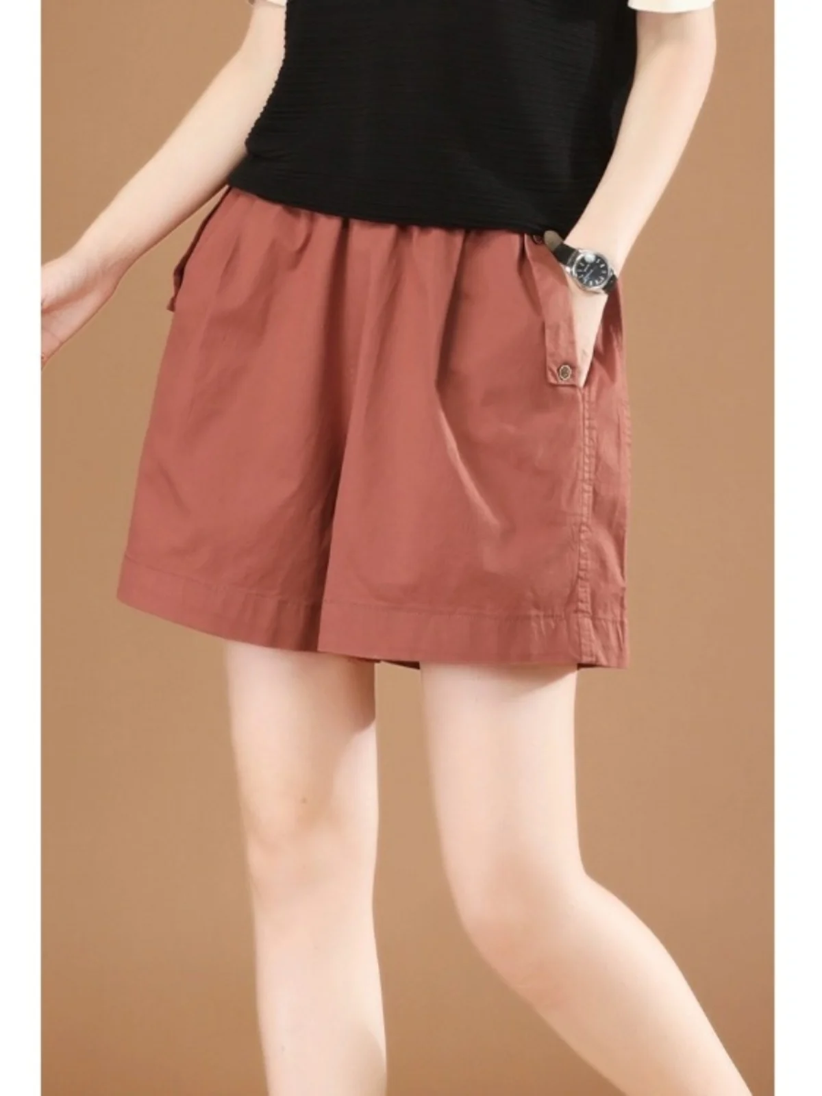 

Новые летние женские повседневные хлопковые шаровары с эластичным поясом, свободные, широкие, модные, для города