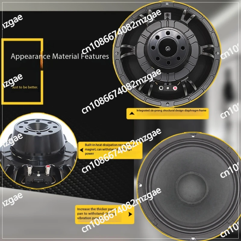 Durable 800-watt 75-core 10-inch neodymium magnetic speaker for active and passive linear array audio sound system