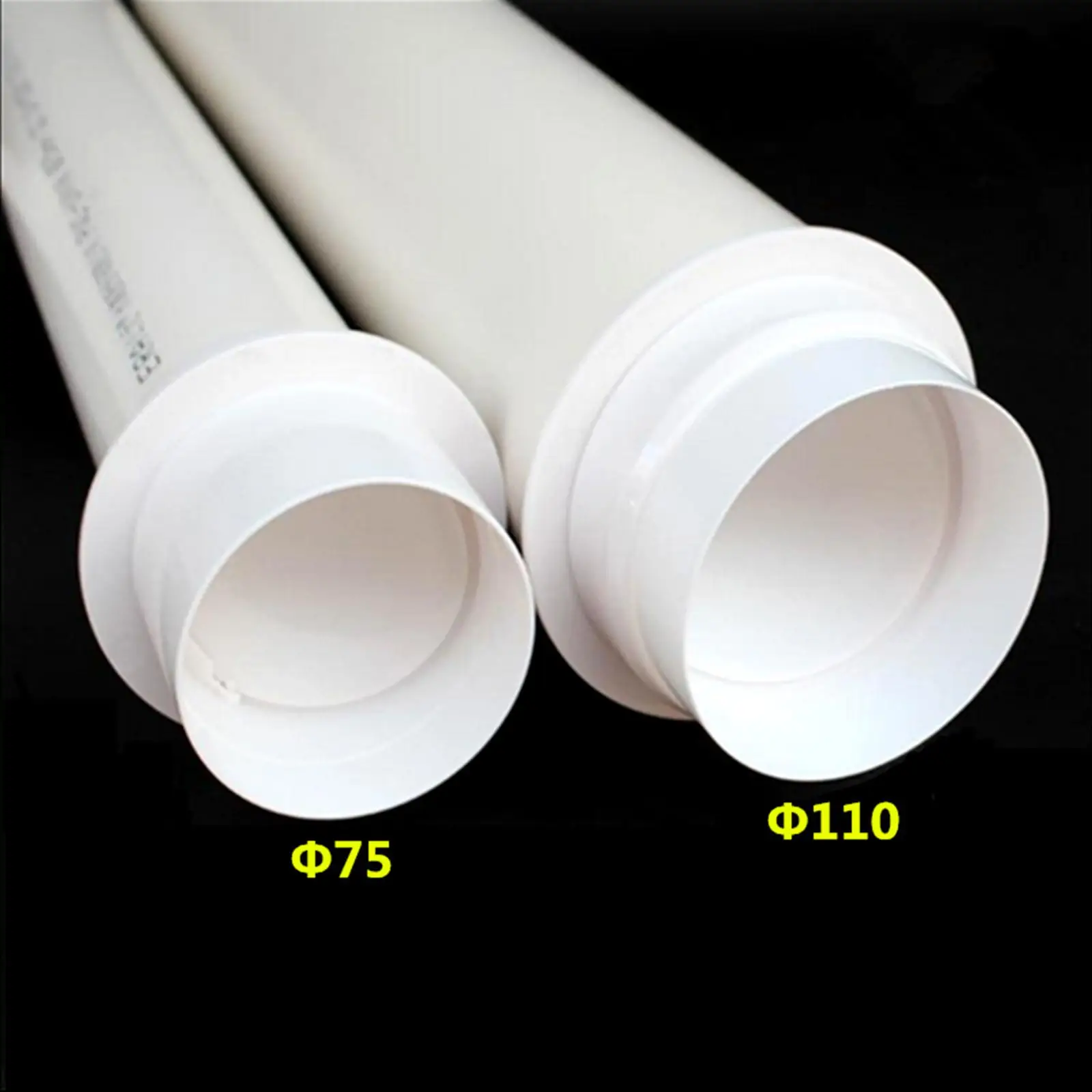 Pipe Draft Blocker Exhaust Fan Easy Installation Practical Fine Workmanship Duct Adaptor for Home Bathroom Toilet Ducting Hose