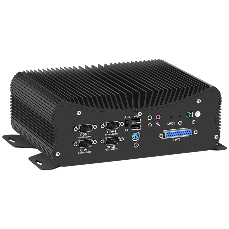 LPT Fanless Mini PC 2xDDR5 Core i7 1255U 1370P 1165G7 i5 1335U HD GPIO 6*COM 4*RS485 Dustproof Industrial Computer 2*LAN