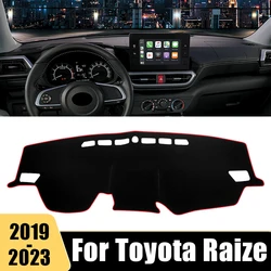 Pokrowiec na deskę rozdzielczą do Toyoty Raize 2019 2020 2021 2022 2023 Unikaj podkładki świetlnej Instrument Panel biurka Maty anty-UV Akcesoria