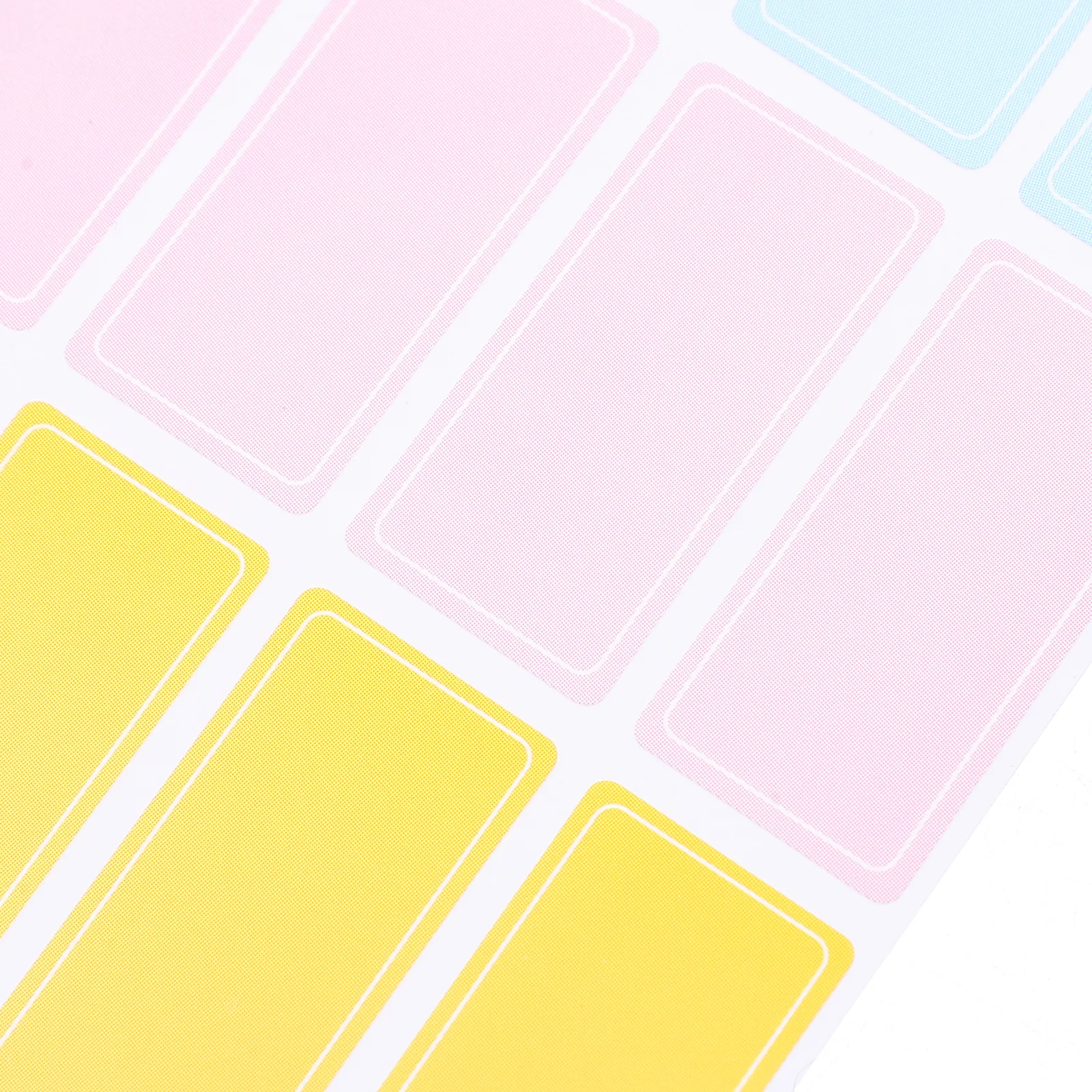 

80Pcs Waterproof Blank Sorting Tag Stickers Thick Writable Name Labels for Office Classroom Family Meeting Adhesive Colored