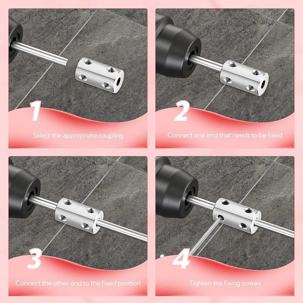 Professional 45# Steel Shaft Coupler Wear-resistant Zero Backlash Rigid Couplings Durable Motor Shaft Couple CNC