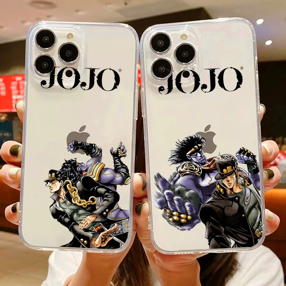 JoJo Bizarre Adventure  Transparent phone case for iPhone 11 12 13 mini pro XS MAX 8 7 6 6S Plus X SE XR