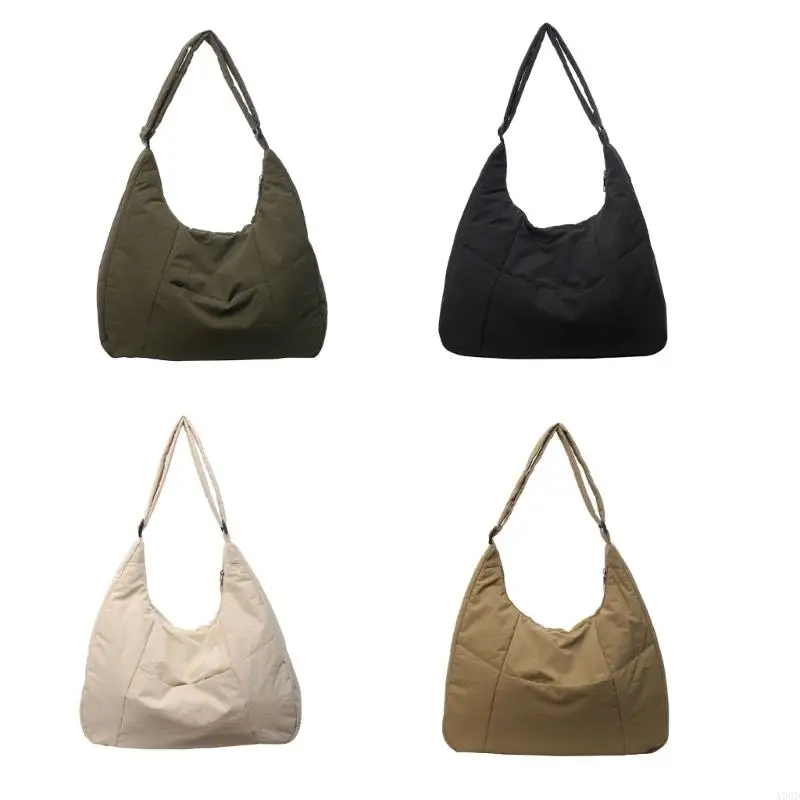

X90D 2024 Shoulder Bag Solid Color Armpit Bag Handbag Large Capacity Quilted Tote