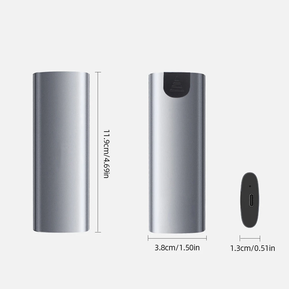 Внешний SSD-адаптер M.2 NVMe/NGFF, чехол для мобильного жесткого диска, 5/10 Гбит/с, алюминиевый сплав, ключ M/B/(B+M) для твердотельного накопителя 2230/2242/2260/2280