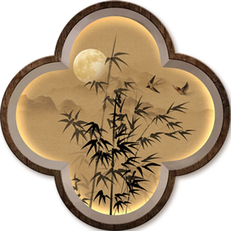Song Dynasty Aesthetics Entry Entrance Xuan Cabinet Hanging Paintings Chinese Ancient Style Tea Room Hanging Paintings u