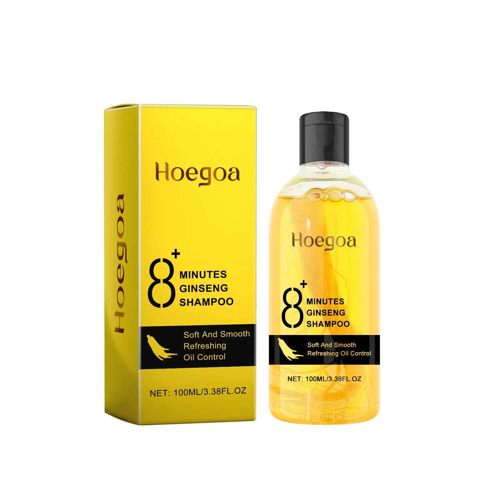 Hoegoa Ginger Shampoo Hair Regrowth Thicker Scalp Oil Control Refreshing Reduce Loss ﻿﻿Improve Hair Frizzy Smooth Hair Shampoo