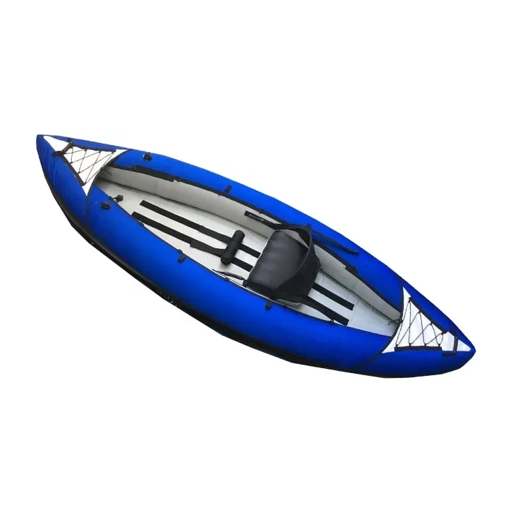 المنتجات الأكثر مبيعًا 2021 هيكل متين وجودة المثانة PVC قوارب الكاياك القابلة للنفخ مع مقعدين قابلين للنفخ مرتفعتين