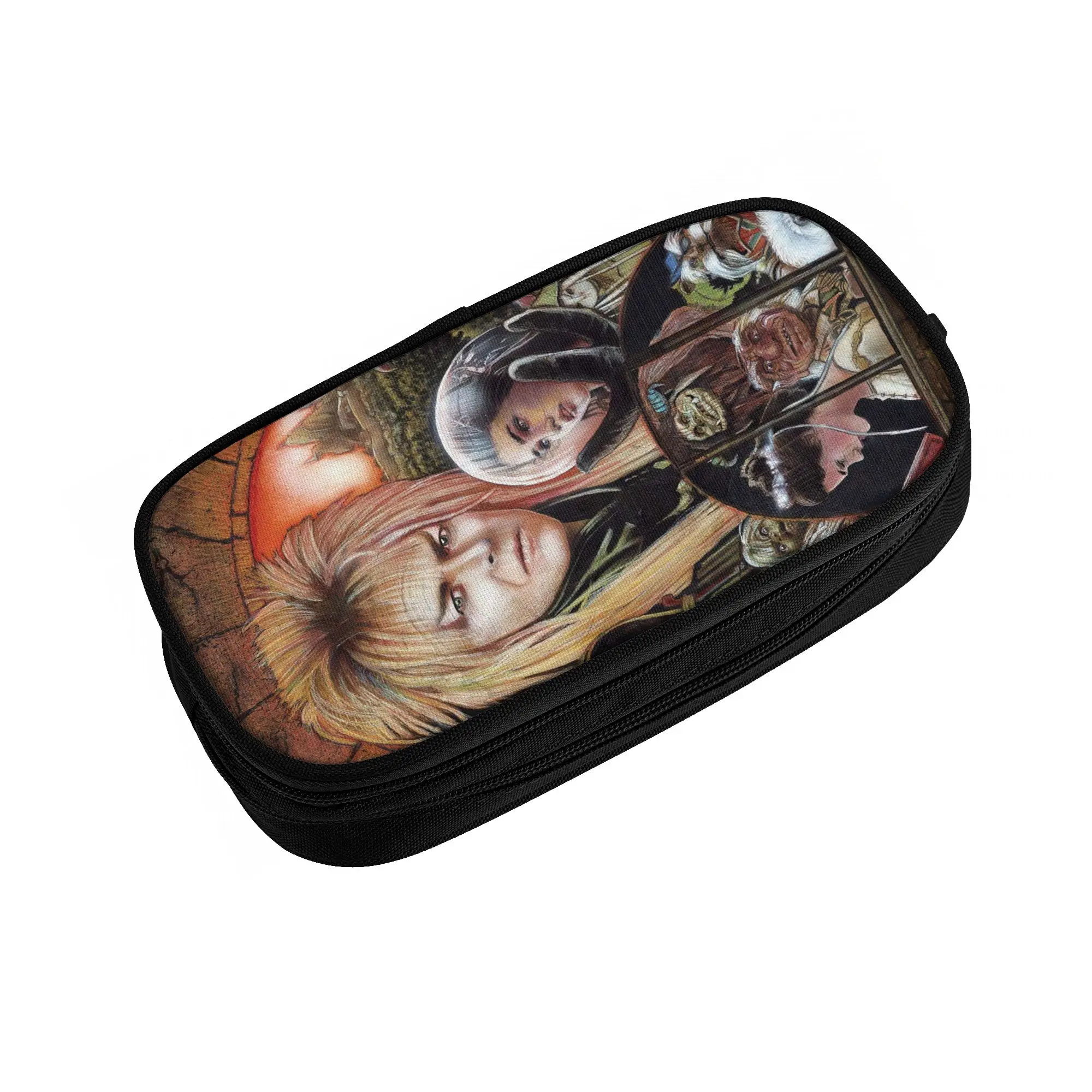 Fantasy Film L-Labyrinths Pencil Case for Girl Boy Big Capacity Jareth The Goblin King Pen Box Bag School Accessories