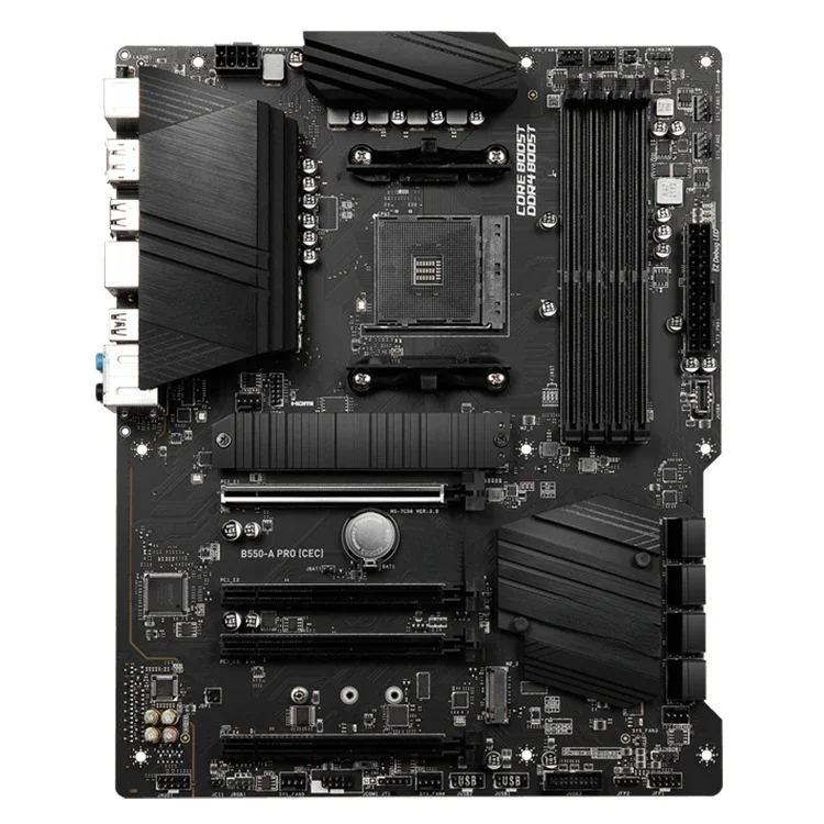 B550-A PRO CEC Gaming Motherboard With 128GB DDR4 Memory M.2 SLOT AMD B550 Chipset Supports up to 4400(OC) MHz