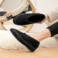 AIYUQI Flat Snow Boots Women's Genuine Leather 2025 Large Size Non-slip Women's Winter Shoes Comfortable Warm Women Ankle Boots - Image 3