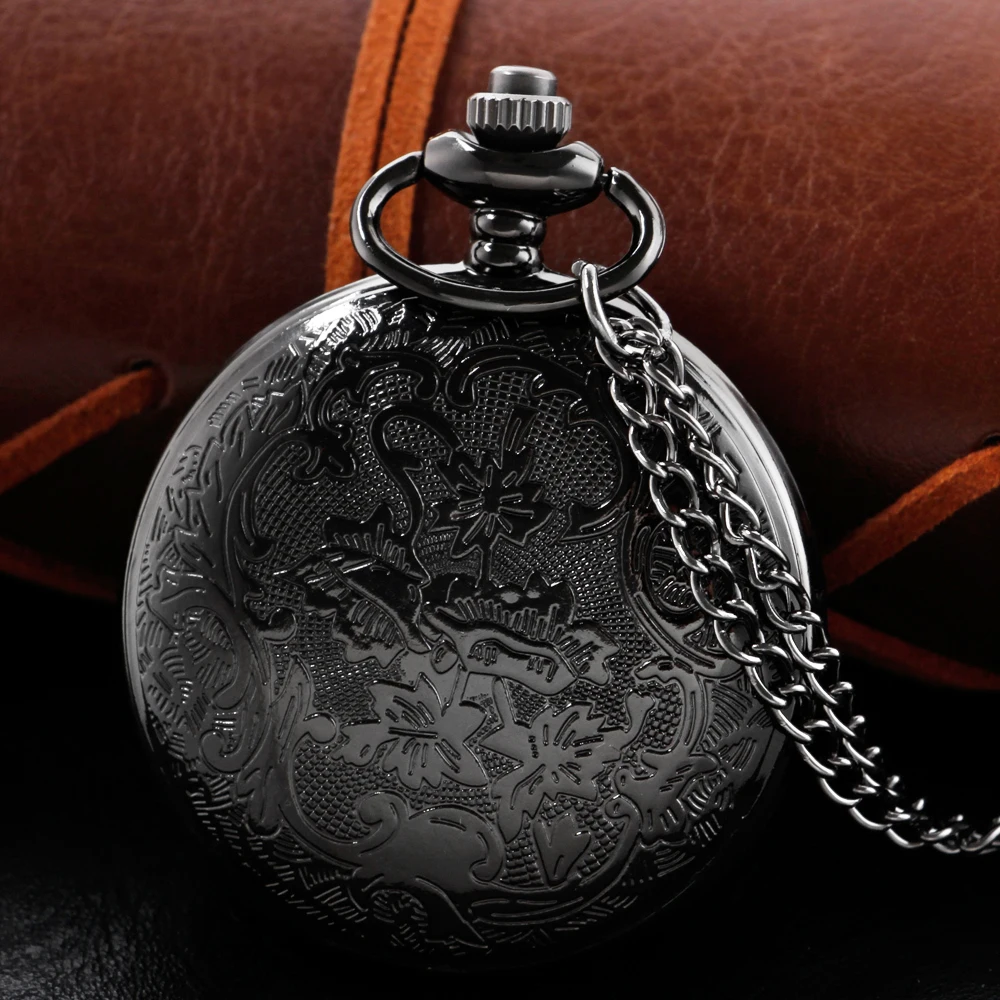 Gold Lettered Hollow Quartz Pocket Watch High Quality Neutral Necklace Timing Pendant Mens and Women's Pocket Watch Renoj CF1101