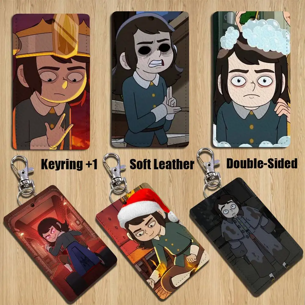 

cool H-Haunted Hotel A-Abaddon Holder For Bank Business Work Card Holder Student Card Case Bus Card Keychain