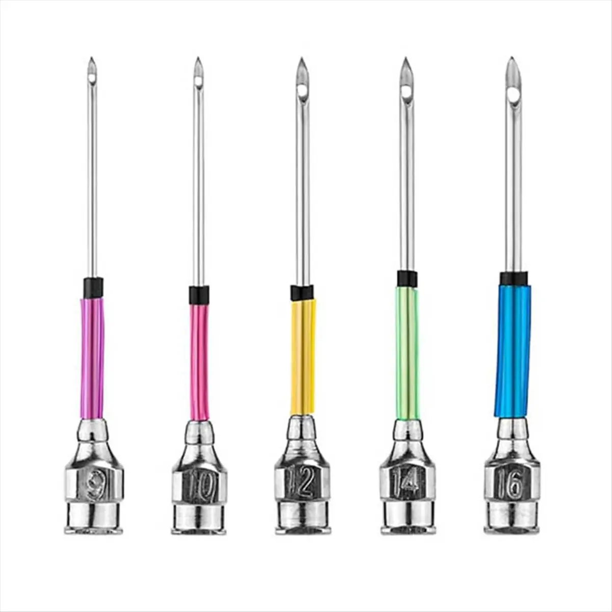 【2653 Popular】7pcs Punch Needle Set,Punch Needle Embroidery Kit 5 Sizes Punch Needle Heads Sewing Art Needle Tools for Adult Beg