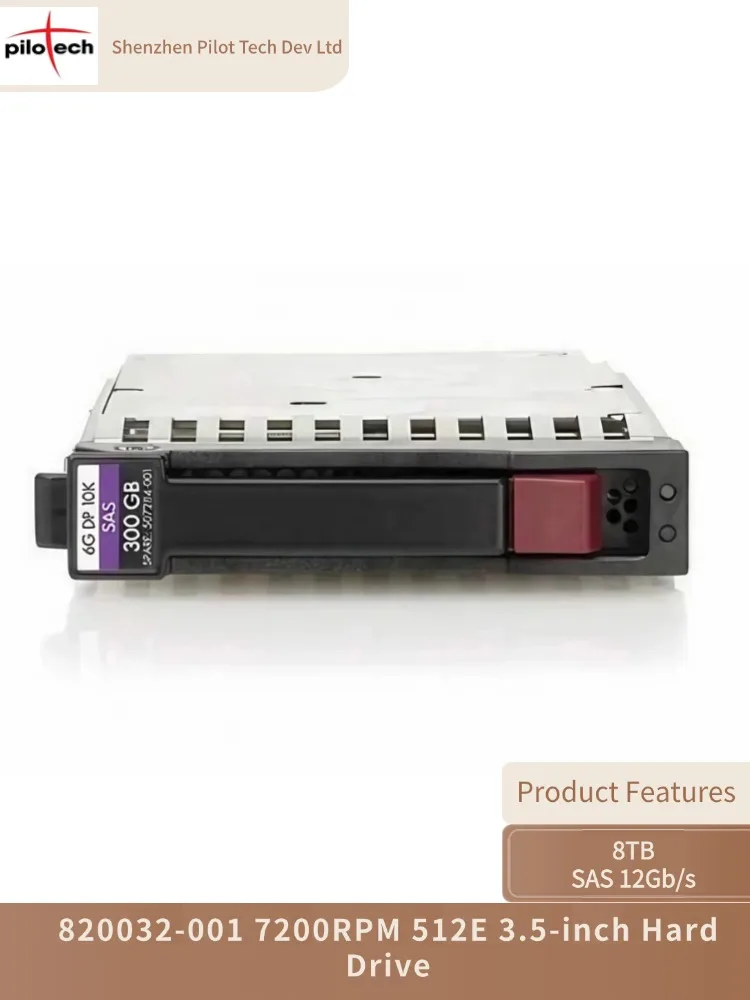 

820032-001 8TB 7200RPM SAS 12Gb/s 512E 3.5-inch Hard Drive