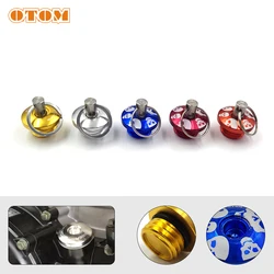 OTOM Safety Oil Filler Plug Anti-theft Bolt Aluminum Stopper Cap For ZONGSHEN Engine NC250 NC450 KAYO Motoland BSE Megelli Xmoto