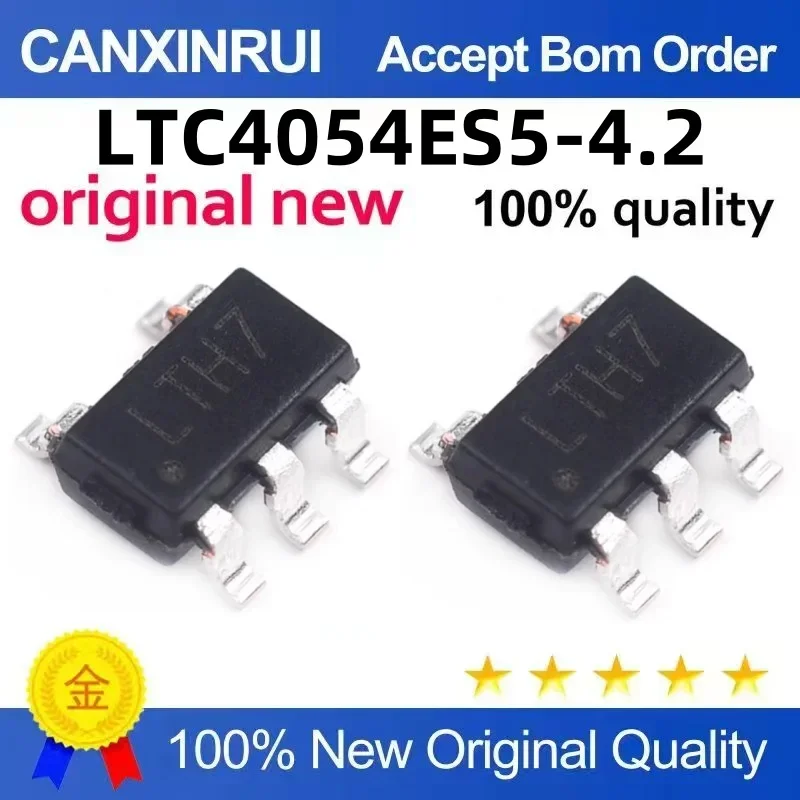(5-100 pieces) LTC4054 LTC4054ES5-4.2 silk screen LTH7 SOT23-5 standard chip lithium battery charging chip