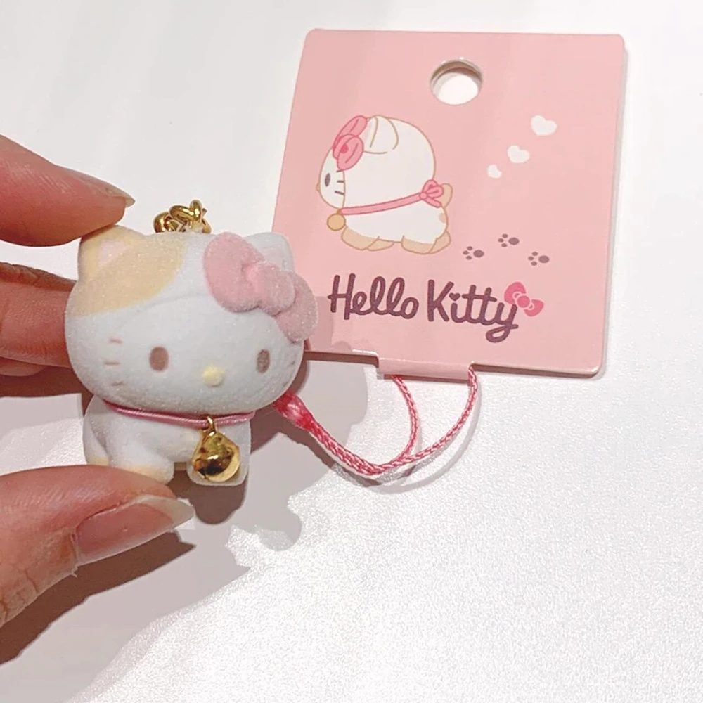 Kawaii HelloKitty يتدفقون دمية المفاتيح حقيبة الظهر قلادة الكرتون أنيمي كورومي بلدي ميلودي سينامورول سطح المكتب الصغير الديكور