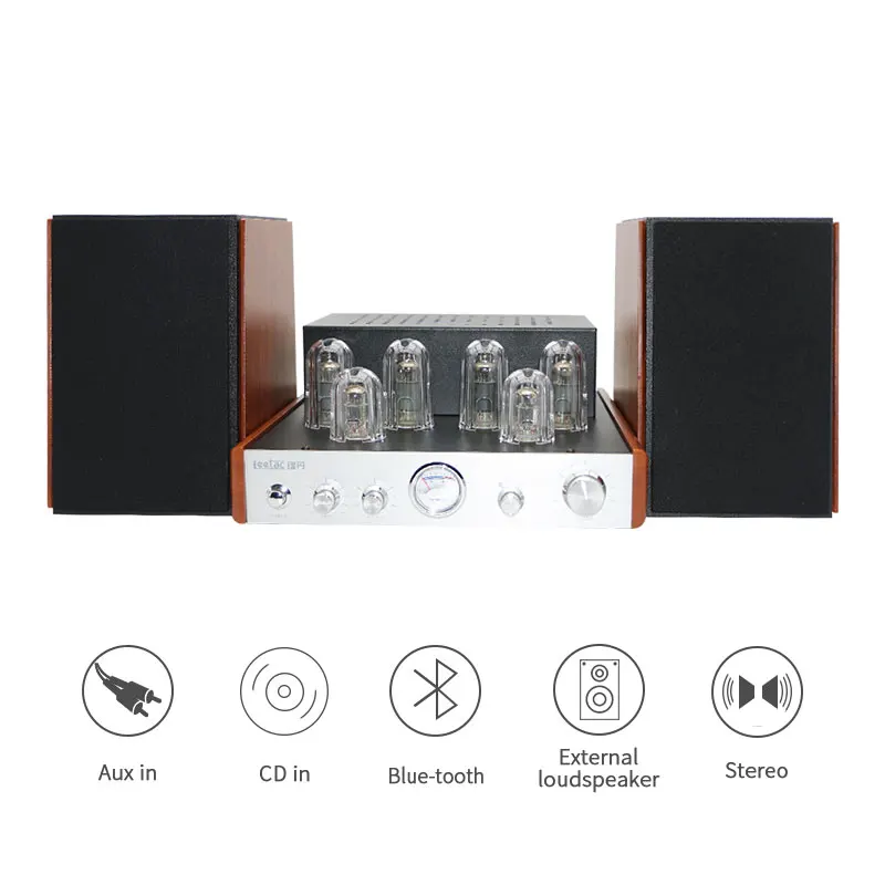 prefect design HIFI home Audio power module Blue-tooth/Aux-in /CD-in and External Stereo Speakers vacuum tube amplifier