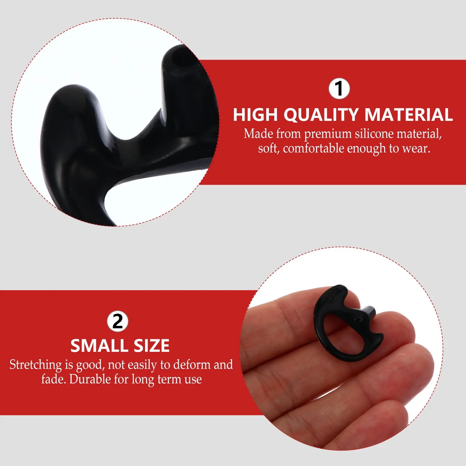 

2 пары силиконовых амбушюр премиум-класса: мягкие, удобные, для гарнитур Walkie, аудиокомплектов, прочные, эластичные, не выцветающие