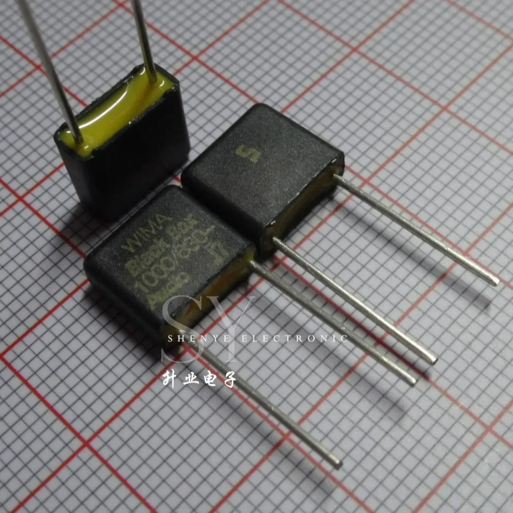 1PCS Black Box 0.001uF 630V 1.0nf 1000pf 1nf 102 J Brand new 7.5mm Audio Grade Film Capacitor