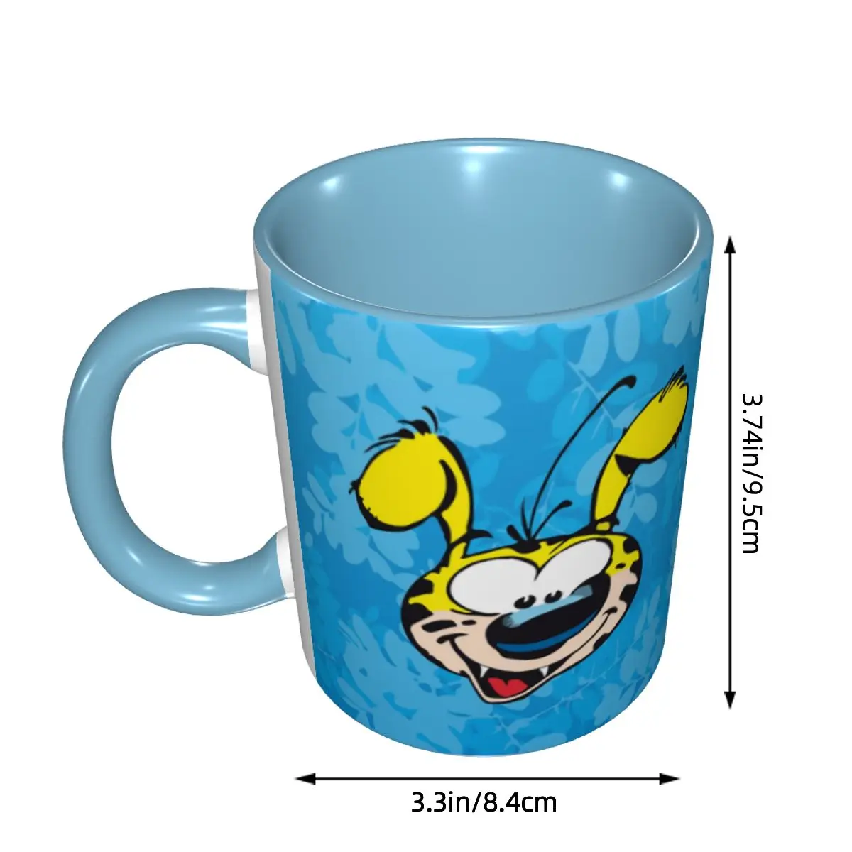 Marsupilami Face Coffee Mugs DIY Custom Cartoon Characters Ceramic Mug Creative Gift
