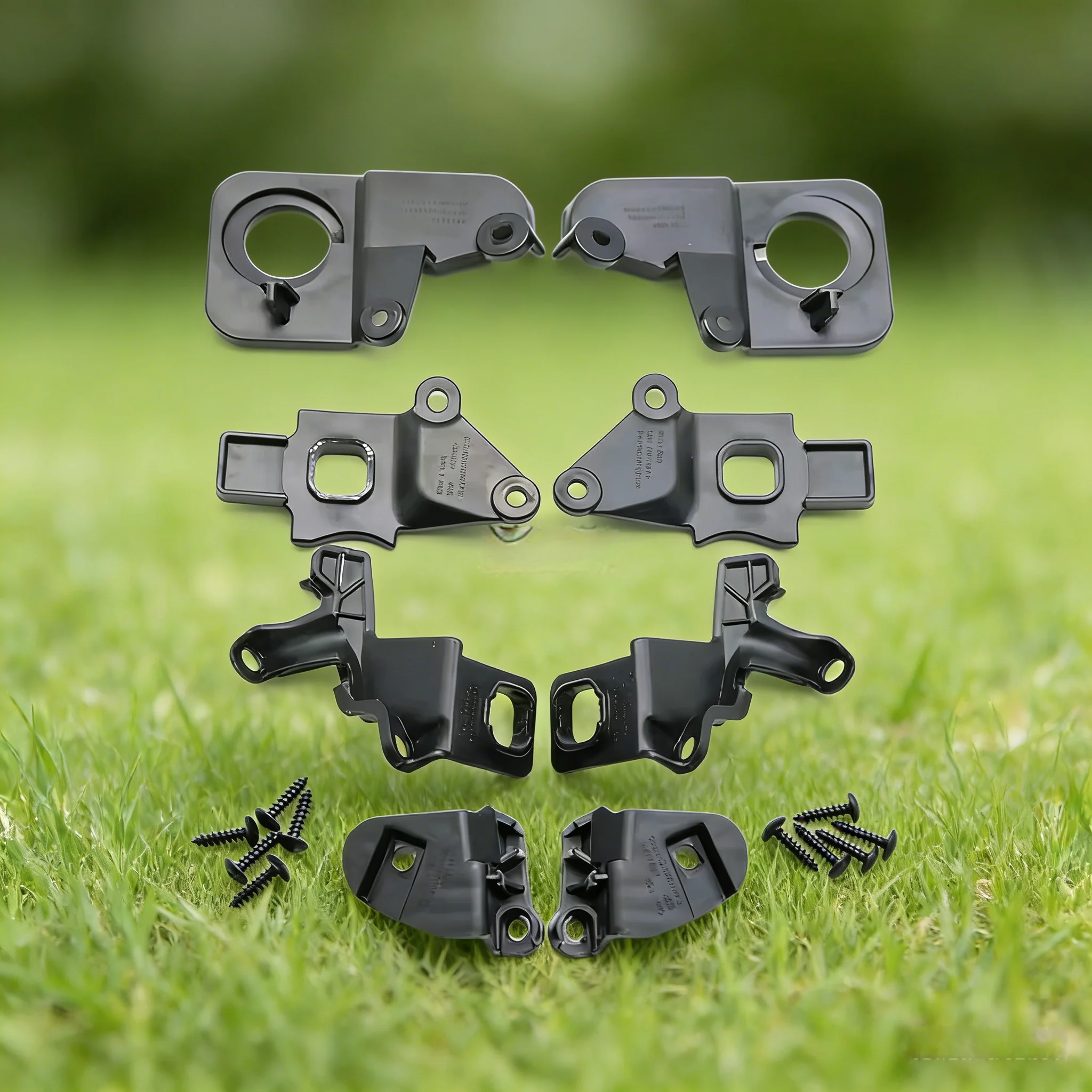 Car Headlight Repair Kit Bracket Protective Ring Plastic Repair for Citroen C5 Black High Quality 6212F0,6212.F0,6212F1,6212.F1
