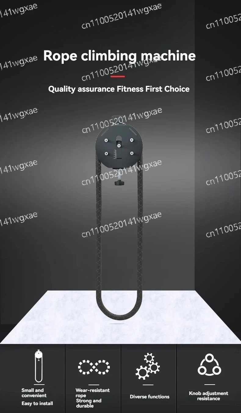Commercial Fitness Rope Climbing Machine, Cable Pull Trainer for Upper Body Strength & Functional Cable Training