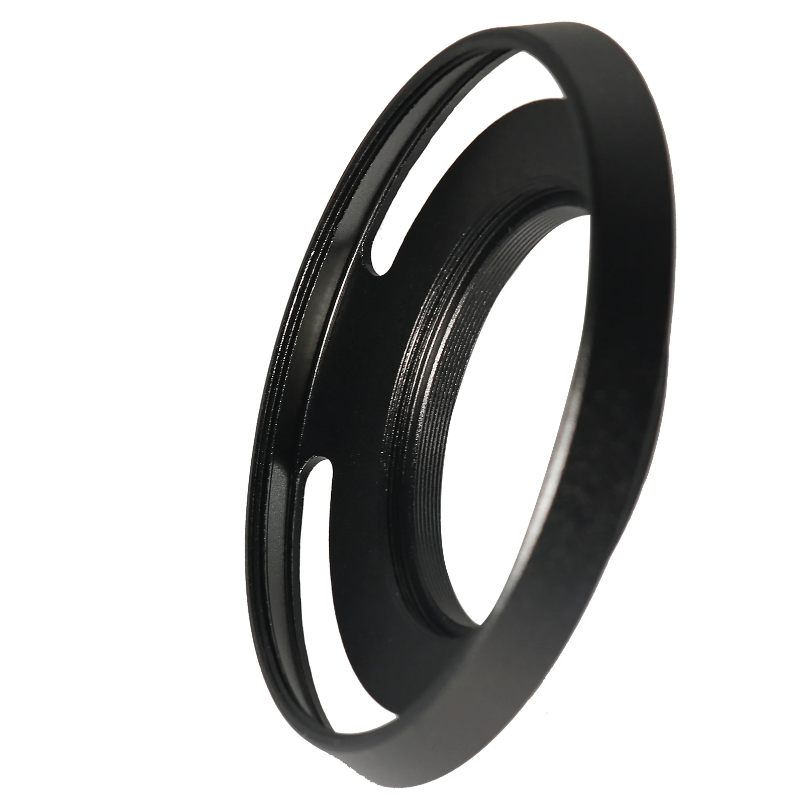 LinGo 39mm Metal Wide Angle Lens Hood Screw-in Vented Lens Protect For Fujinon XF60mm f2.4 R Macro
