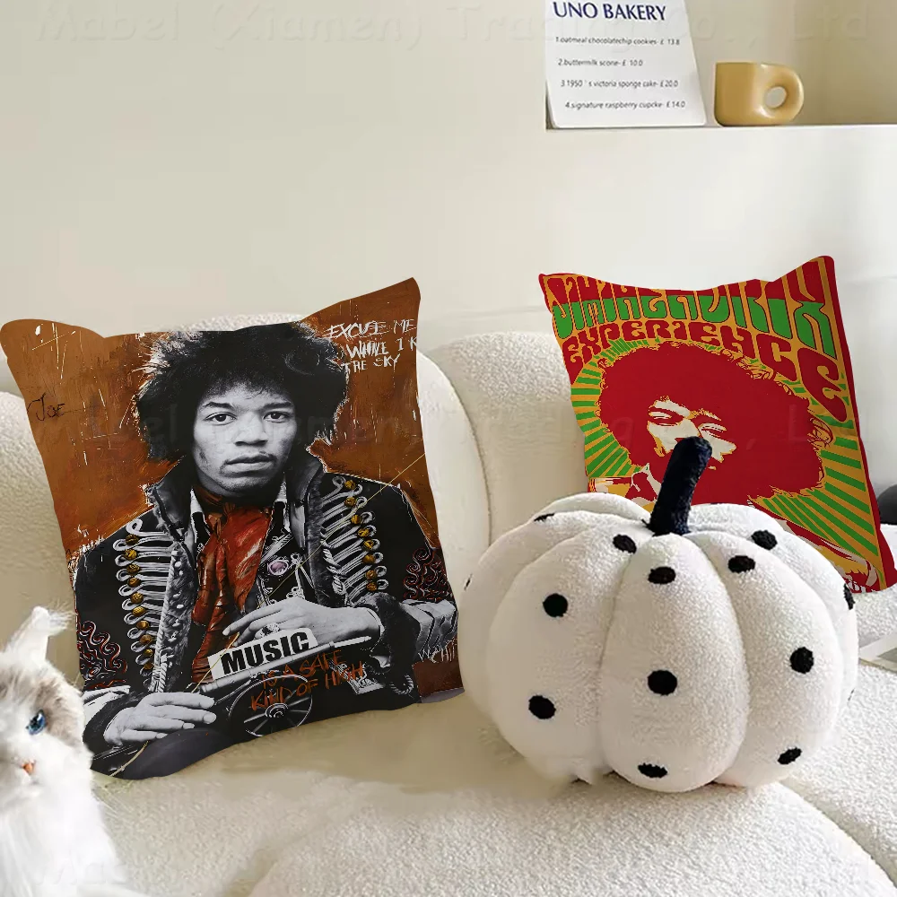 SINGER J-JIMI H-HENDRIX Pillowcase Toon Gift Cushion Cover Bedroom Home Sofa Chair Seat Decor Pillow Case