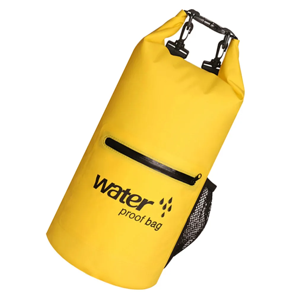 10 L PVC Swim Buoy Inflatable Bag for Rafting Mesh Fabric Anchor Rescuing Tool Floating